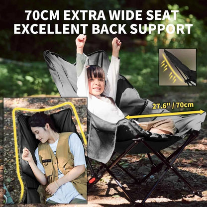 Naturehike Sea Star Recliner Outdoor Folding High Back Moon Chair 2-Position Adjustable Portable
