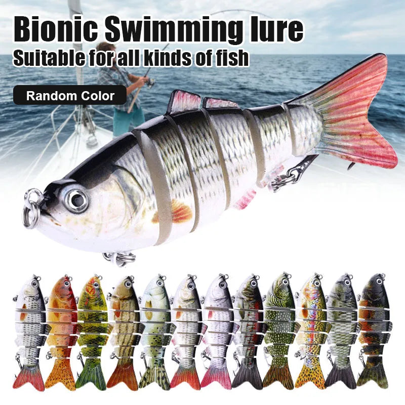 5pcs Bionic Lures random color Realistic fish shape Fishing Bait : for All Kinds of Fish