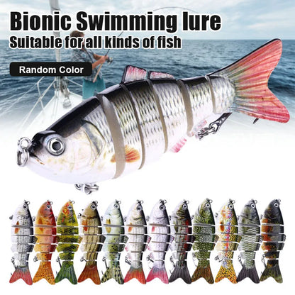 5pcs Bionic Fishing Lure fishhooks set Lifelike Fish Bait Artificial Swimbaits hook for Freshwater Saltwater Fishing Accessories