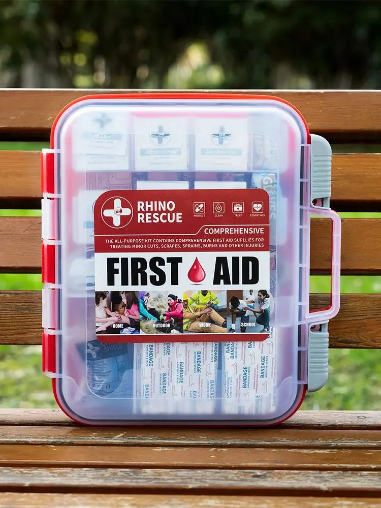 RHINO RESCUE 350 Pieces OSHA All-Purpose First Aid Kit,