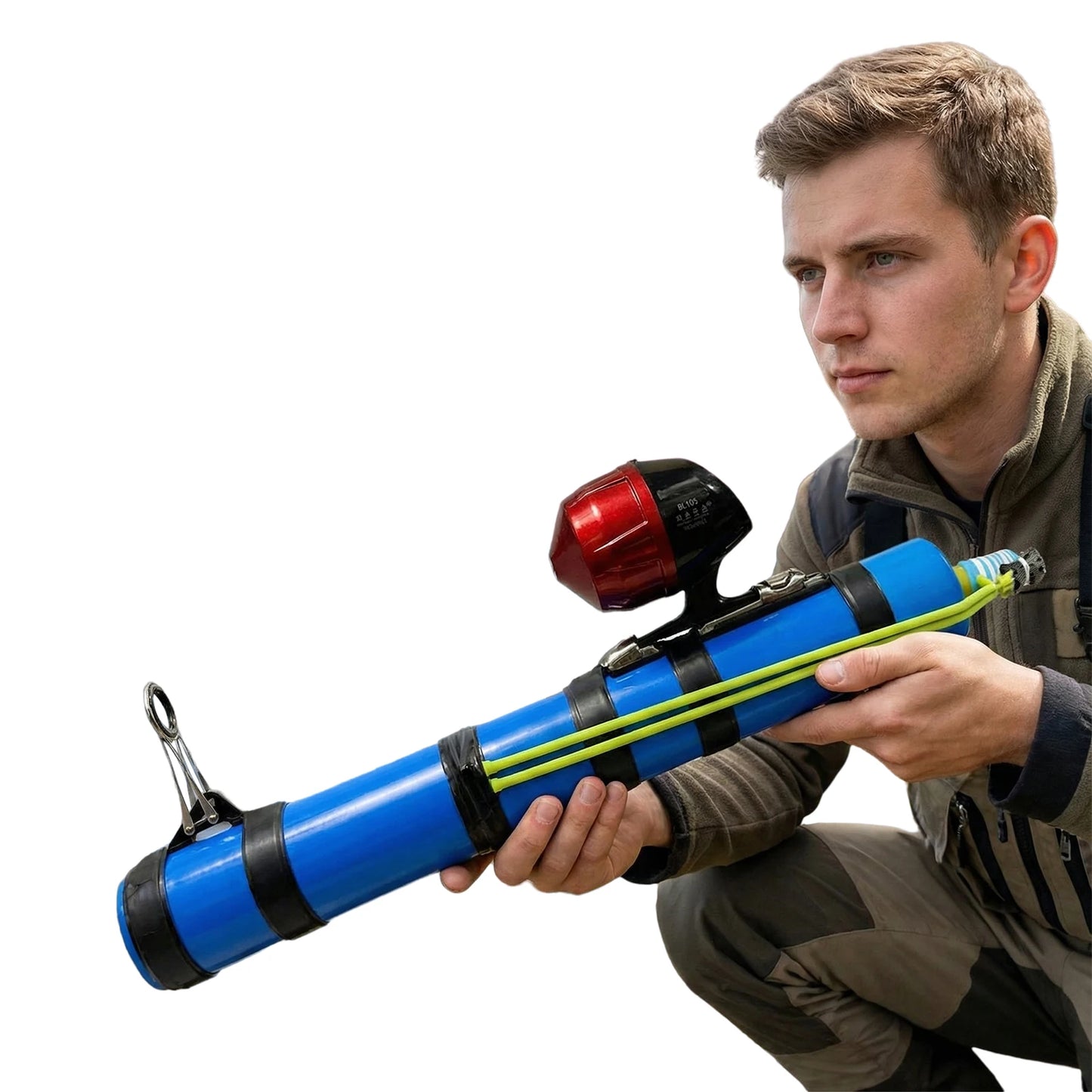 Compact Fishing Catapult Rod Holder Reusable Precise Lure Launcher Fish Bait