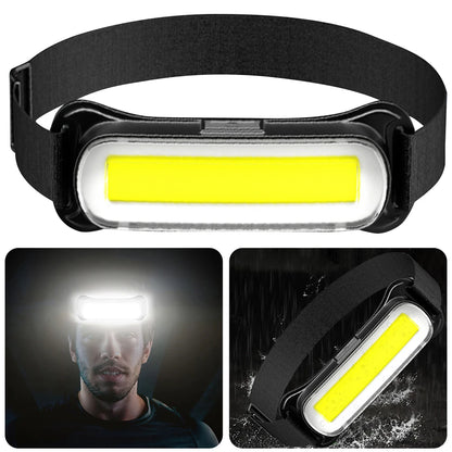 USB Rechargeable LED Headlamp 3 Modes Flashlight Waterproof Head Light Adjustable