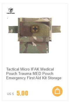 Roll 1 Trauma Pouch IFAK Medical Kits Storage Belly Hunting Waist Bag