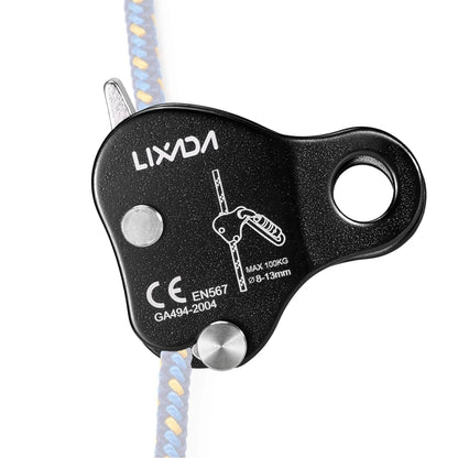 Climbing Ascender Lixada Climbing Protective Ascender 220LB Climbing  Device Rope Grip Outdoor Climbing Rigging 8-13MM Rope