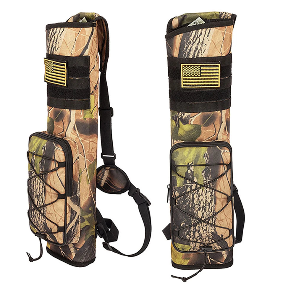 Archery Bow Holder Compound Recurve Bow Quiver Storage Bag Bottom Thickening Adjustable Strap