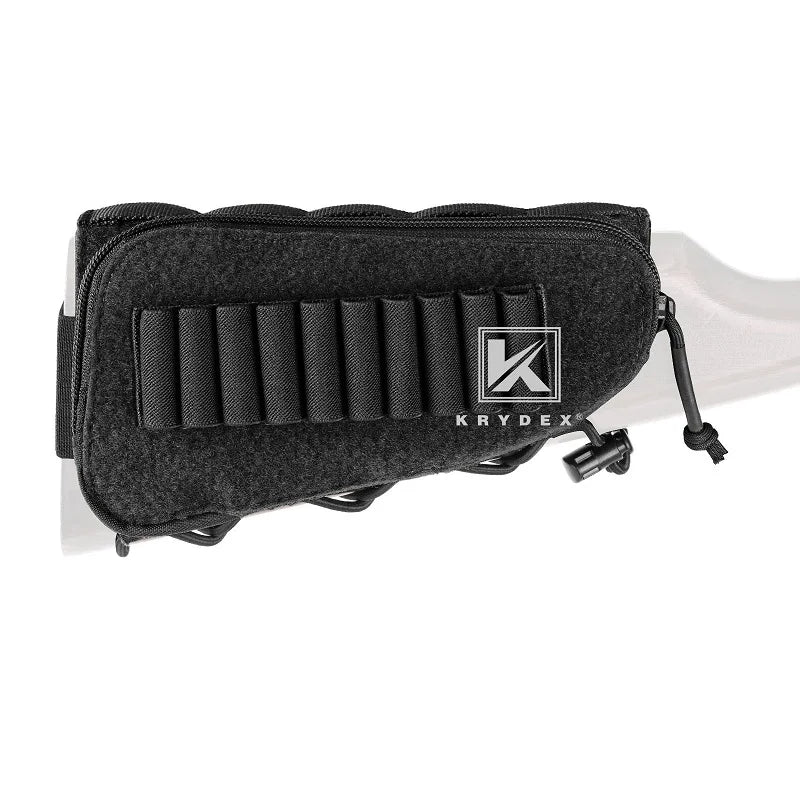 KRYDEX Tactical Rifle Stock Pack For Right Hand Cheeck Pad Buttstock