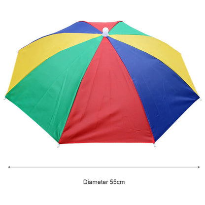 Outdoor Foldable Head Umbrella Hat