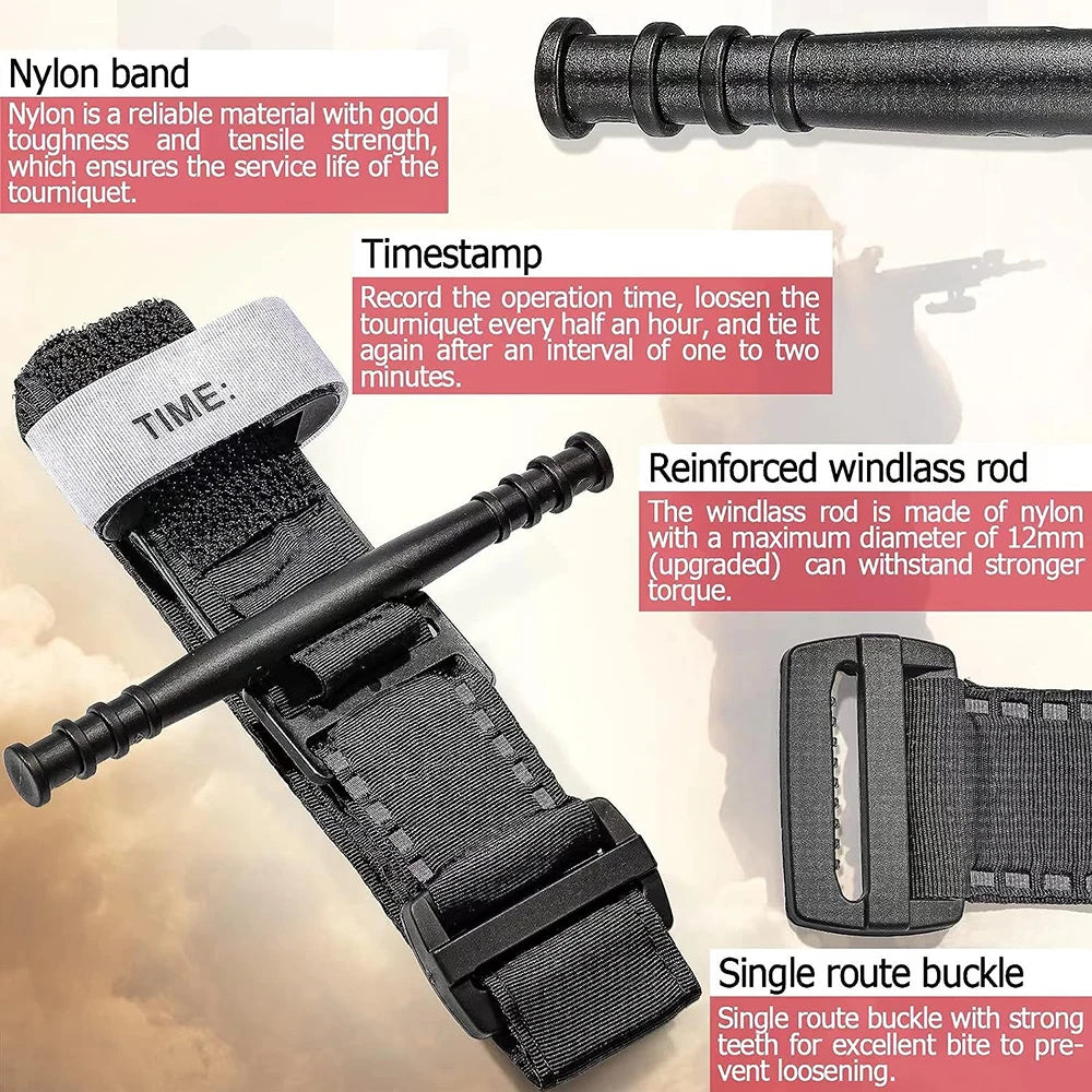 5/10/25/30 Pcs Emergency Tourniquet Outdoor Portable First Aid Quick Slow Release Tourniquets CAT Medical Tactical Equipment