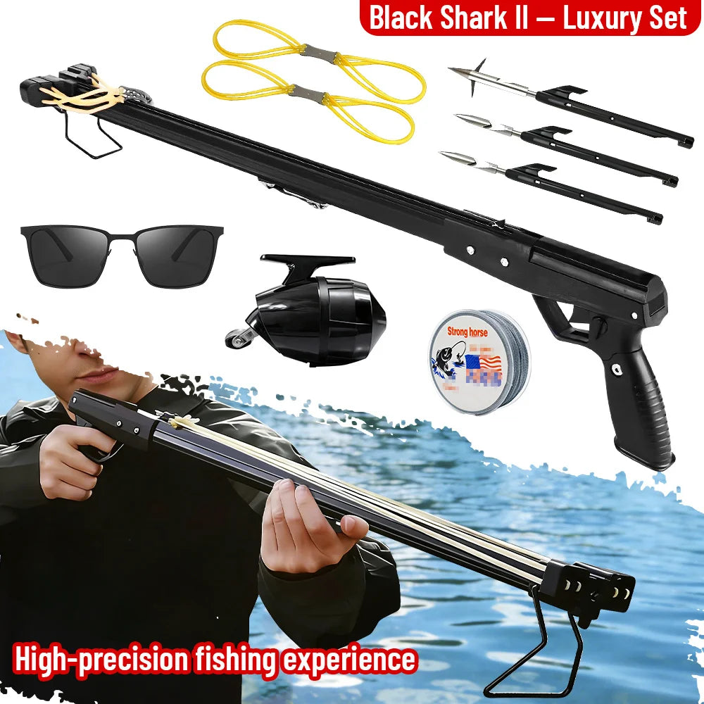 Fishing Slingshot Rod with Reel   Aluminum  Fishing Device