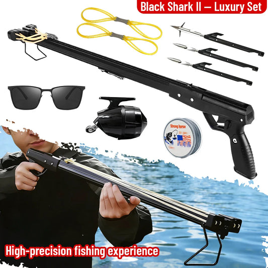 Fishing Slingshot Rod with Reel   Aluminum  Fishing Device