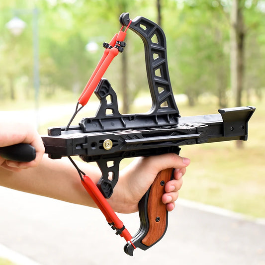 7-shot Archery and Steel Ball Dual-purpose Bow Elastic Shooting  Outdoor Hunting Shooting