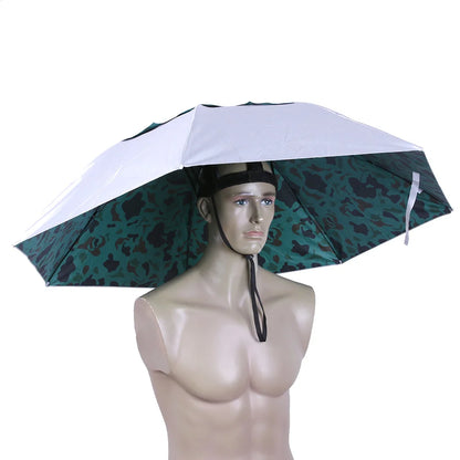 Outdoor Foldable Head Umbrella Hat