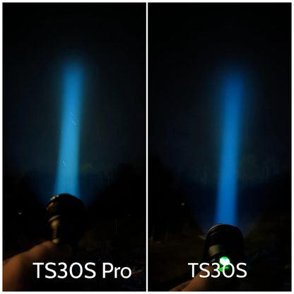 Wurkkos TS30S Pro 21700 Rechargeable Tactical Flashlight  LED USB-C 6000Lm Torch MAX 1086M Stainless Bezel Anduril 2 Power Bank