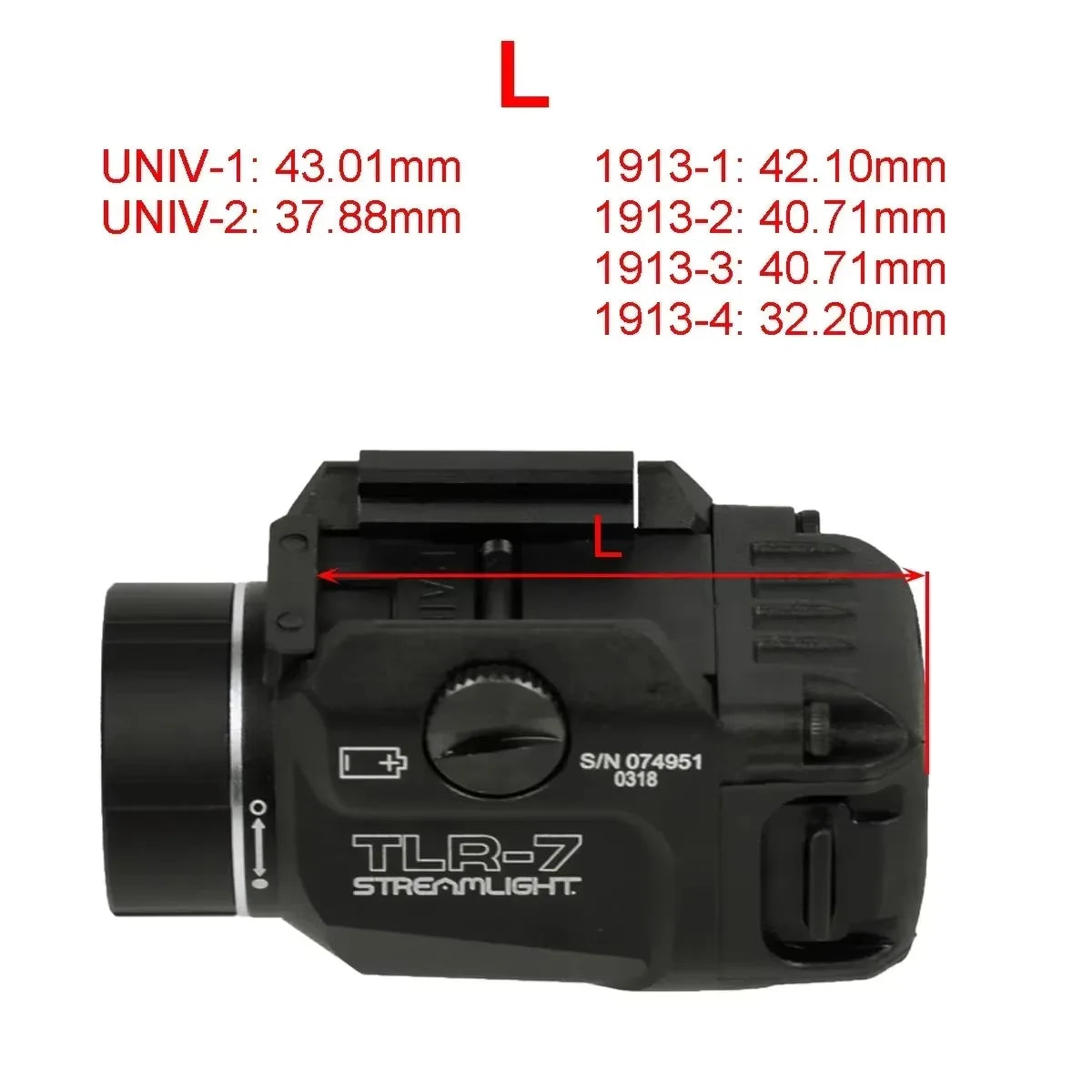 TLR-1 HL TLR1 TLR-7 TLR7 TLR 7X TLR8 Pistol Scout Weapons Light LED Strobe Flashlight for Airsoft G17 Taurus Fit 20mm Rail