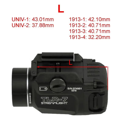TLR-1 HL TLR1 TLR-7 TLR7 TLR 7X TLR8 Pistol Scout Weapons Light LED Strobe Flashlight for Airsoft G17 Taurus Fit 20mm Rail