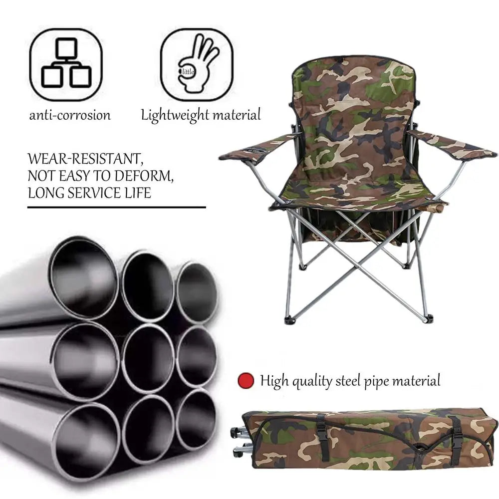 Folding Chair With Sun Shield Camping Lounge Chair Portable Lightweight & Sturdy Foldable Seat