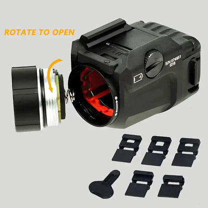 TLR7 Flashlight TR-7 X 500-Lumen Compact  Includes High, Low Paddle Switches and Key Kit, Black