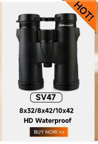 Svbony SV47 Binoculars for Adults, 8x32/8x42/10x42 Bak4 Prism HD FMC Lens Waterproof