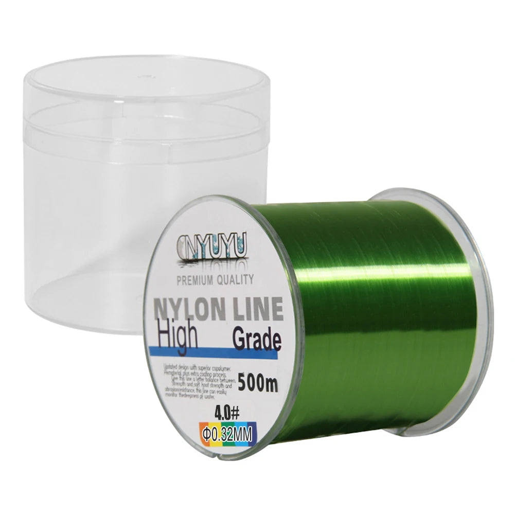 500M Super Strong Fishing Line Abrasion Resistant 18-90LB Braided Fishing Line Nylon Line for Saltwater and Freshwater