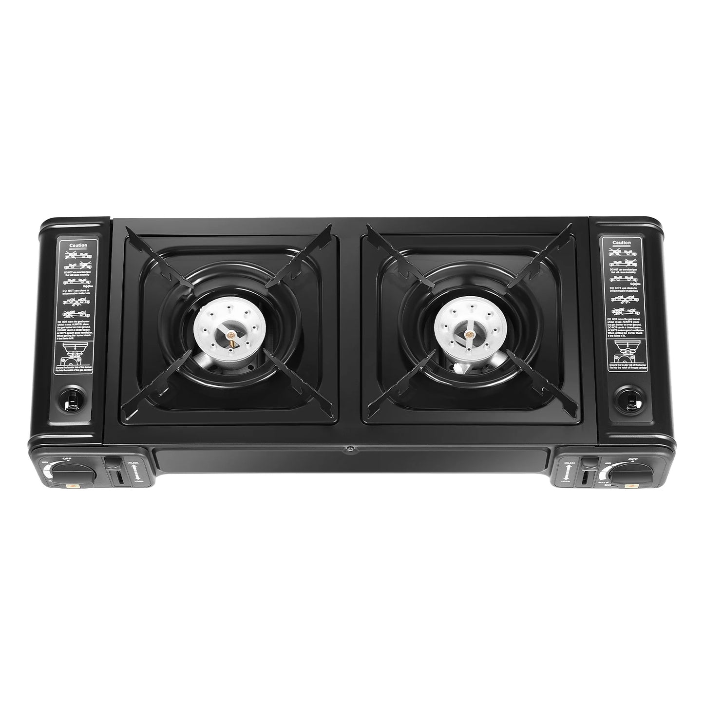 Double Head Barbecue Gas stove with Baking Tray   Outdoor
