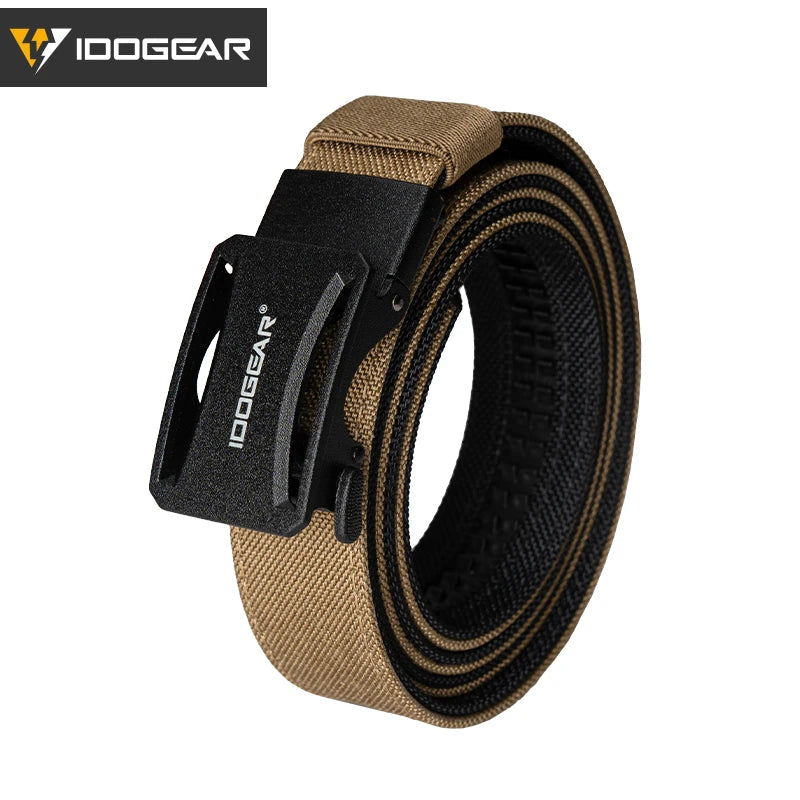 IDOGEAR Tactical Ratchet Belt 1.25” EDC Gun Belt Heavy-Duty Nylon CCW Belts