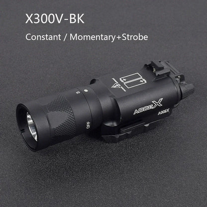 Tactical Surefire X300 X300U X300UH-B XH35 Pistol X300V Scout Light Airsoft Weapons Strobe Flashlight Hunting Gun Gear