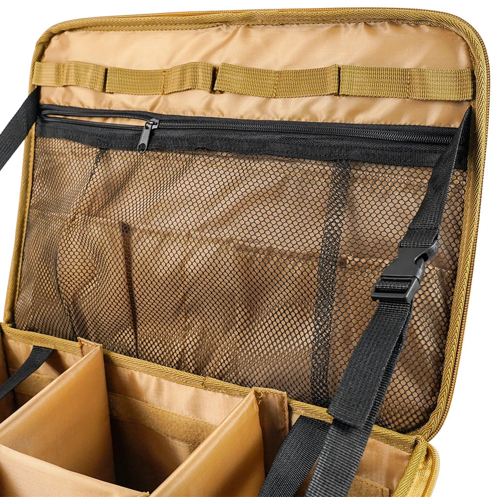 30L Camping Cooking Utensil Organizer Large Capacity Car Trunk Storage Bag Detachable Multifunctional Camping Stove Storage Case