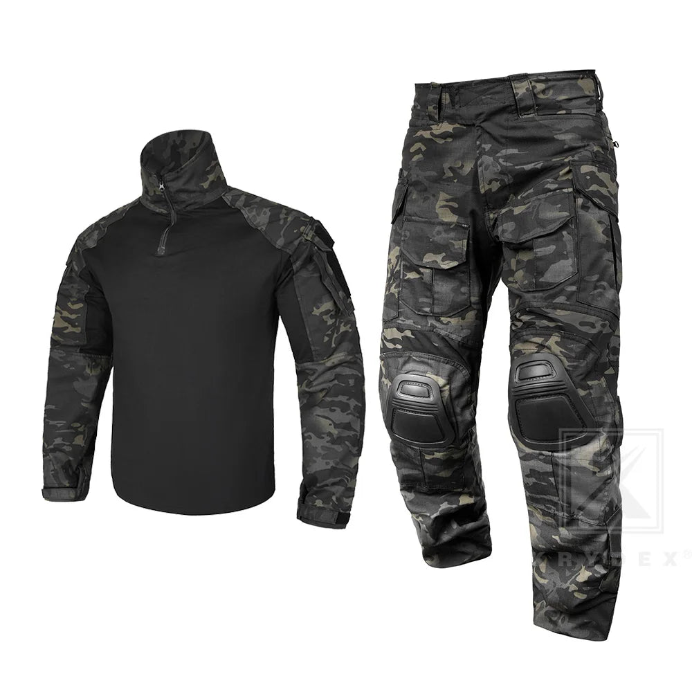 KRYDEX Tactical Combat G3 Uniform Set Outdoor Hunting Gen3 Camouflage Shirt & Pants