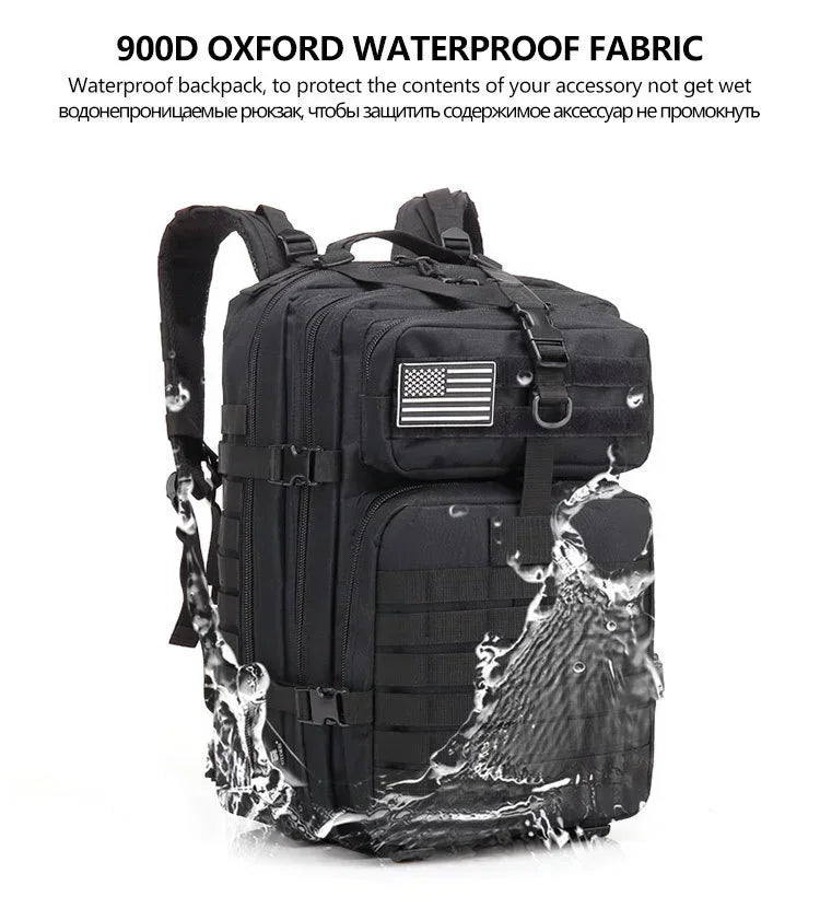 45L Man Hunting Tactical Backpacks Outdoor Traveling Trekking  Bags Outdoor 3P School Pack EDC Molle Pack for Hiking Bag