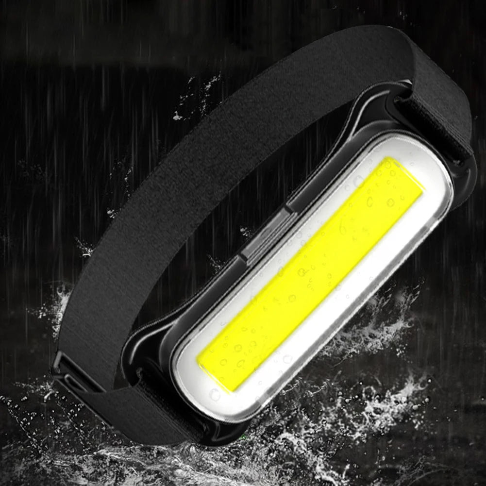 USB Rechargeable LED Headlamp 3 Modes Flashlight Waterproof Head Light Adjustable
