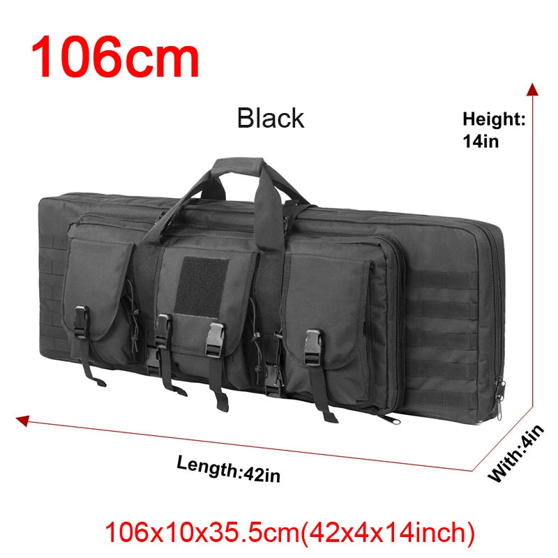 LQARMY 32 38 42 48 inch Double Rifle Case  Airsoft Gun Case