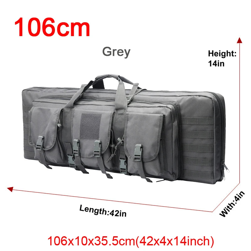 LQARMY 32 38 42 48 inch Double Rifle Case  Airsoft Gun Case