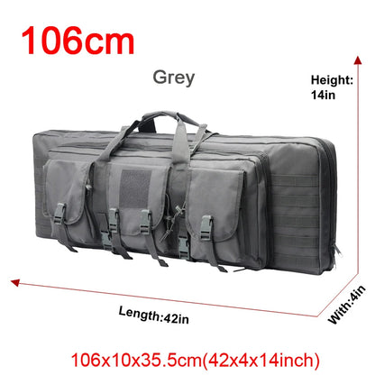 LQARMY 32 38 42 48 inch Double Rifle Case  Airsoft Gun Case