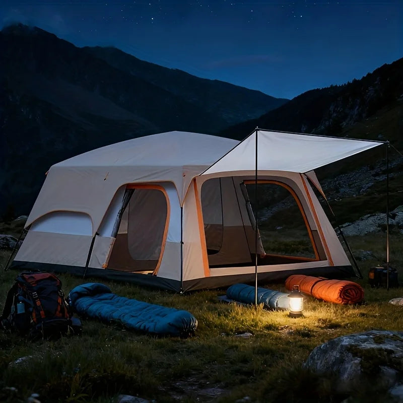 3-6 Person Camp Tent, Sunscreen, Anti-mosquito, Portable Tent,