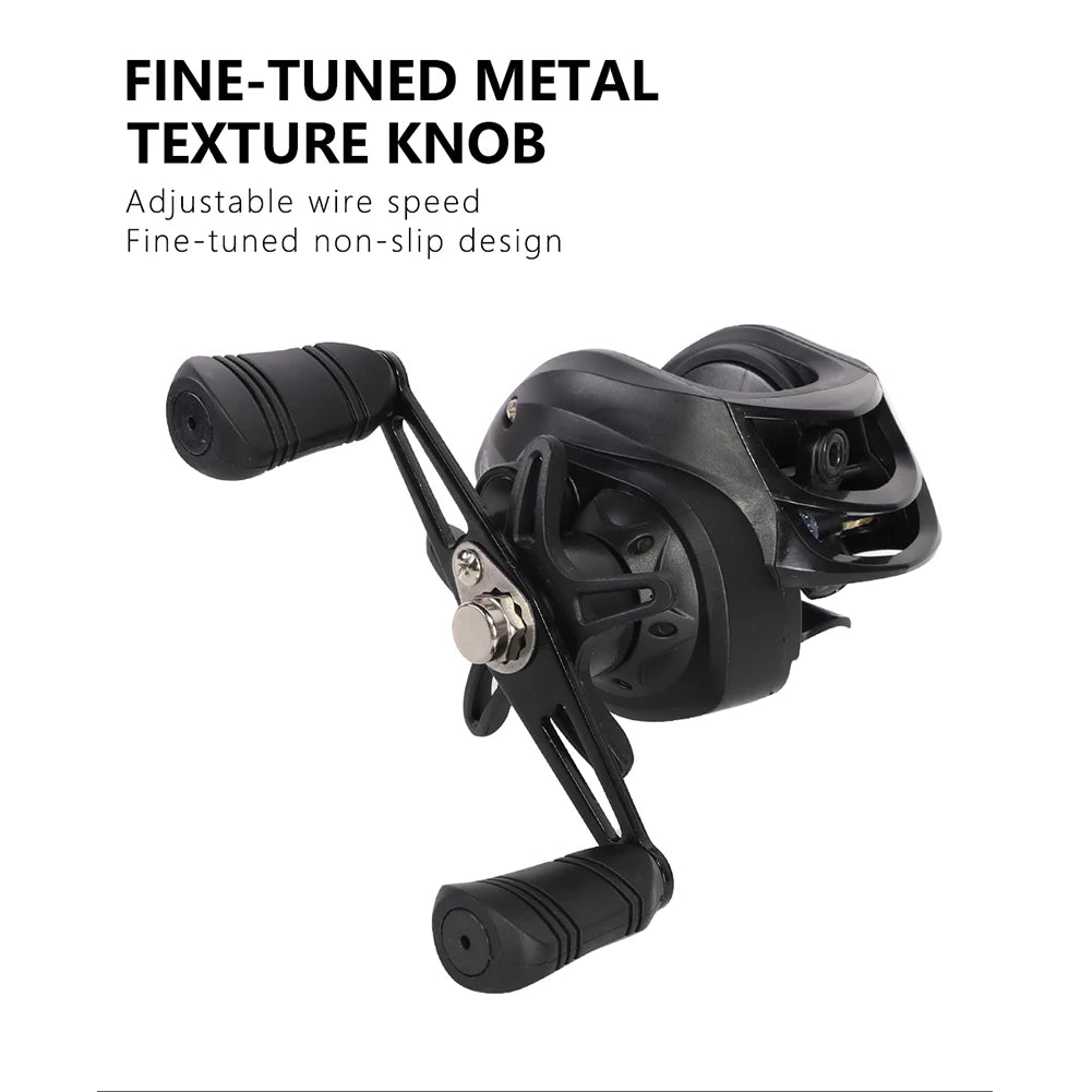 Baitcasting Reels 7.2/1 Gear Ratio Max Drag 10kg Saltwater Freshwater 18+1BB