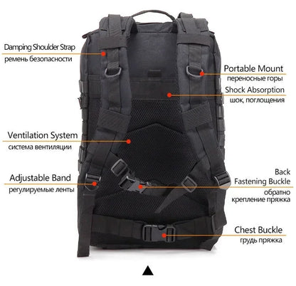 45L Man Tactical Backpacks Traveling Bags Outdoor For Trekking Hunting Bag camping equipment