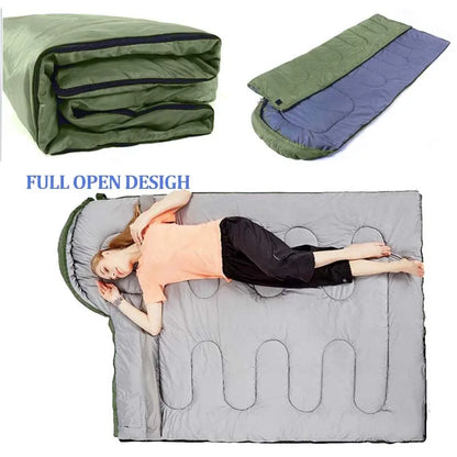 Camping Sleeping Bag Lightweight Backpacking Outdoor Mummy Cotton Winter Sleeping Bag