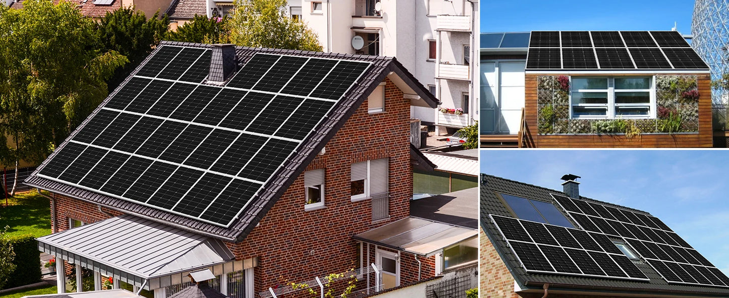 DOKIO 18V 100W Rigid Solar Panel  18V Monocrystalline Silicon Waterproof Solar Panel Charging 12V #DSP-100M Camping/Home/RV