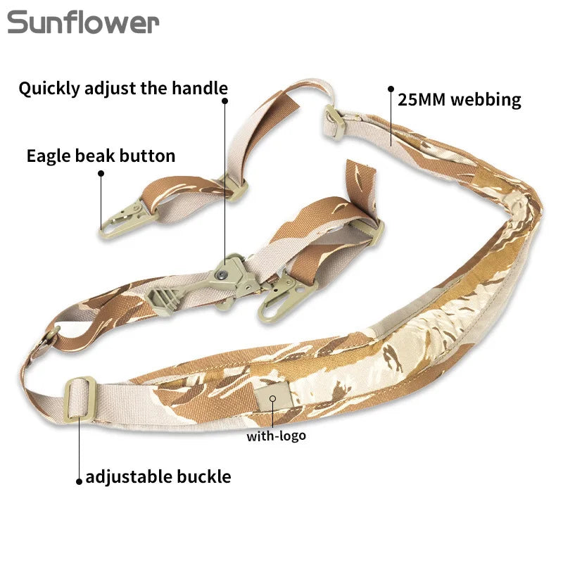 US Warehouse Tactical Nylon Rifle Sling Quick Adjustment 2 Point Padded