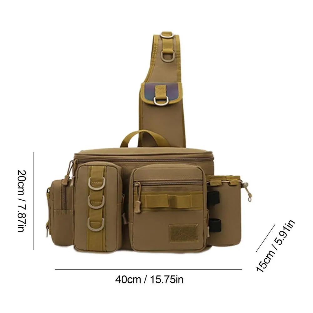 Fishing Waist Pack Sling Bag Water-Resistant  Lightweight