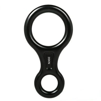 1Pcs Rock Climbing Carabine 8 Shape Rigging Descender Aluminum Figure Belay Device Abseiling 35kN Eight Ring Downhill Equipment