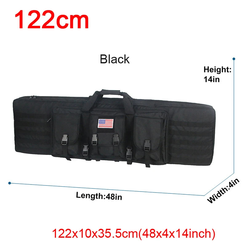 LQARMY 32 38 42 48 inch Double Rifle Case  Airsoft Gun Case