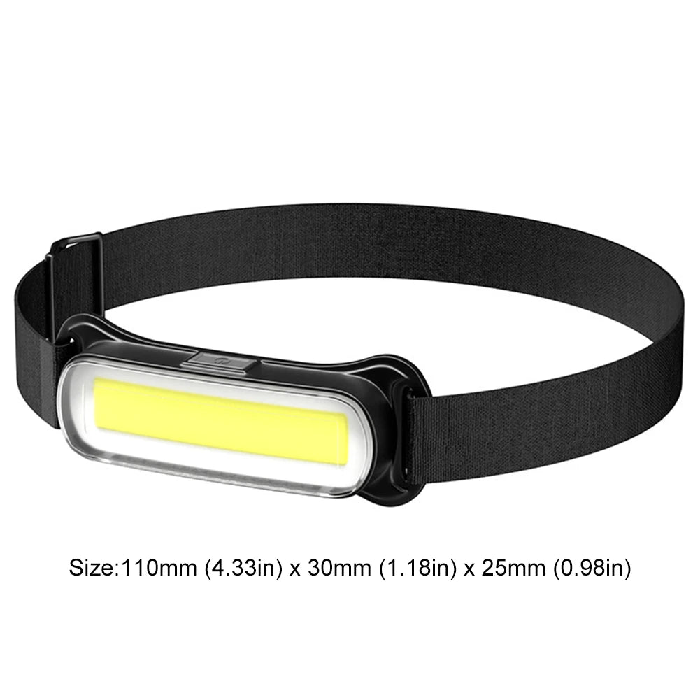 USB Rechargeable LED Headlamp 3 Modes Flashlight Waterproof Head Light Adjustable