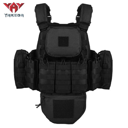 YAKEDA   Five piece equipment bag training vest, detachable and expandable, waterproof, wear-resistant and tear resistant