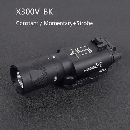 Tactical Surefire X300 X300U X300UH-B XH35 Pistol X300V Scout Light Airsoft Weapons Strobe Flashlight Hunting Gun Gear