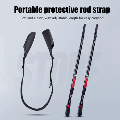 1-10PCS Fishing Rod Protection Sleeves Luya Bundle Rod Belt Adjustable