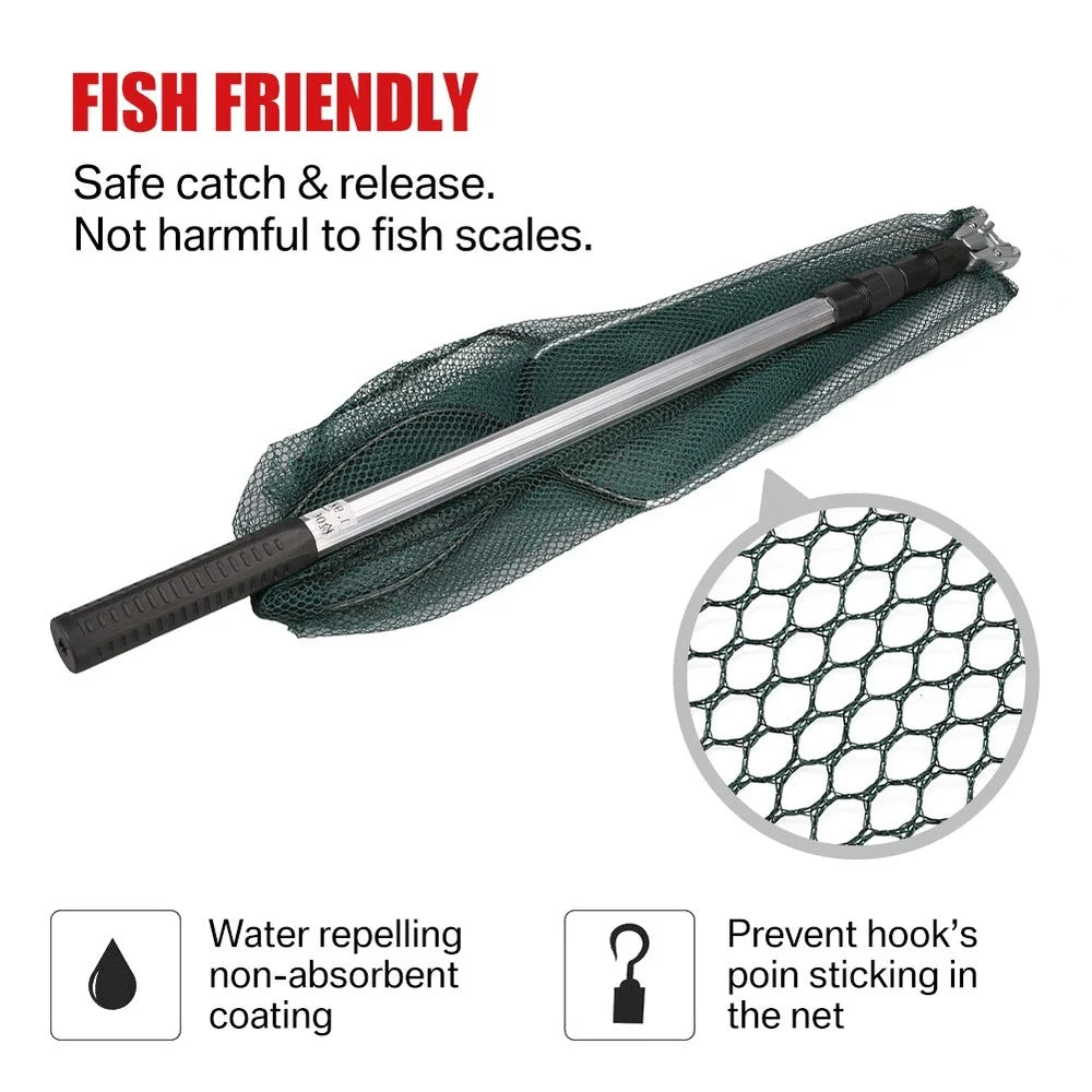 190cm 130cm 55cm Telescopic Landing Net Folding Fishing Pole Extending