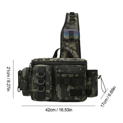 Fishing Waist Pack Sling Bag Water-Resistant  Lightweight