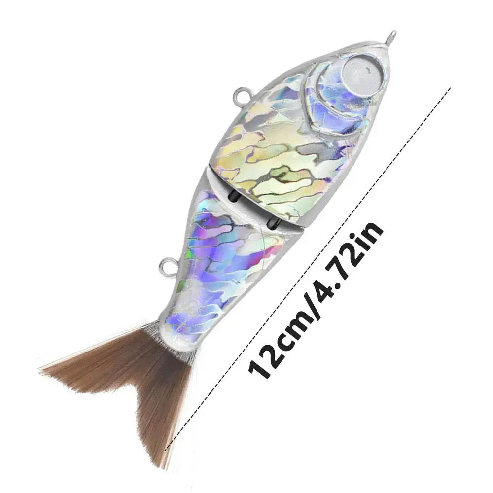 12cm  Unpainted Glider Swimbait Blank Artificial Slow Sinking Swim Bait