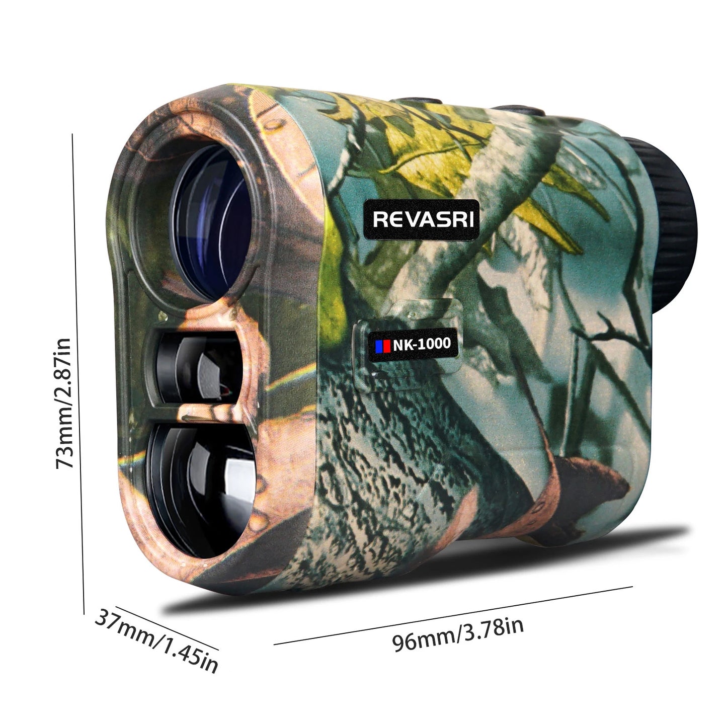 REVASRI 6x 1000M Laser Rangefinder for Hunting,  with Horizontal Vertical distance Speed and Scan Modes